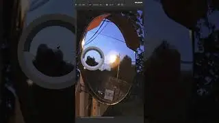 traffic mirror background art #shorts #animestyle #photoshop #sunset #aftereffects