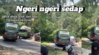 Bus als detik detik truk tikungan ekstrim