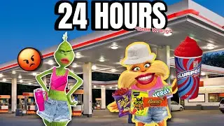 EATING GAS STATION FOOD FOR 24 HOURS! 🤢
