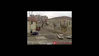 Fell asleep at the wheel! CAR CRASH! Dash cam! #shorts