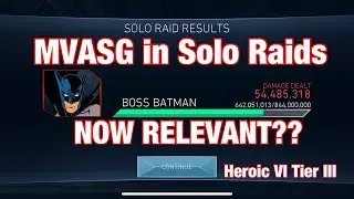 The proper way to use MVASG in Solo Raids! | Injustice 2 Movile