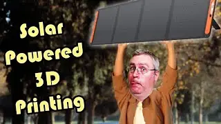 Can Jackery keep up with the Creality K1? Using only the sun?!