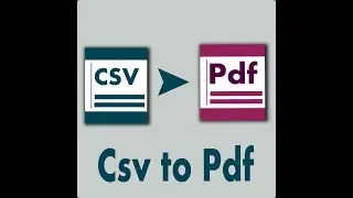 Csv to Pdf