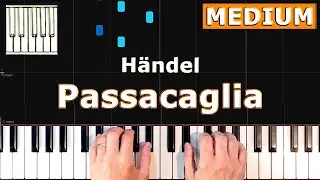 Händel - Passacaglia - Piano Tutorial MEDIUM