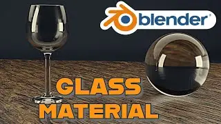 How to create 3D GLASS Material | BLENDER 3.0 tutorial | Beginner's guide  with simple steps