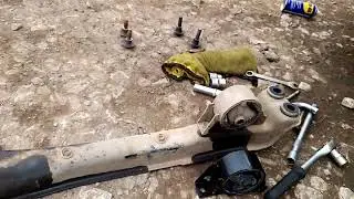 Замена задней опоры Nissan almera n16
