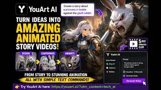 YouArt AI Tutorial: Create Animated Story Videos from Text (Step-by-Step)