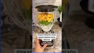 Kale Smoothie - Green Apple Spinach Banana Pineapple Kale Smoothie 2021  #shorts