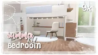 Simple summer bedroom | bloxburg | PinkPengwin