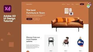 Website UI design tutorial in Adobe XD 2021