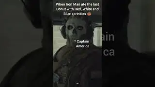 Iron Man vs Captain America 🤖🇺🇲 | MW2 Ghost Meme 💀 