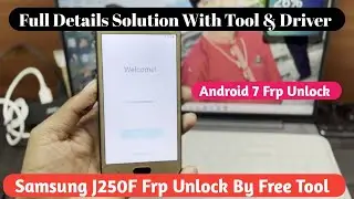 Samsung J250F Frp Unlock By Free Tool Latest 2023 Android 7 || Samsung J250F Frp Unlock Android 7