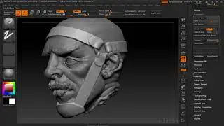 Zbrush Character Production Tutorial 08 HeadStraps