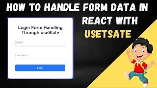 How To Handle Form Data Using useState in React Js || Like and subscribe