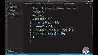 Dart Programming Tutorial | Difference Between var and dynamic in Dart