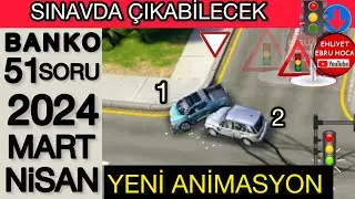 AÇIKLAMALAR ÖNEMLİ/ 2024 MART NİSAN EHLİYET SINAV SORULARI / EHLİYET SINAV SORULARI 2024/ 
