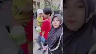 Jalan sehat w ayah & bunda aska, seruuuu #shorts #fyp