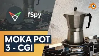 Blender Tutorial - Moka Pot Lighting, Rendering and CGI  [3/3]