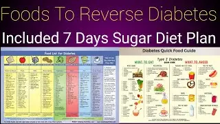 Best Foods to Reverse Diabetes... Also 7 Days Sugar Diet Plan... 