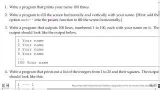 A Practical Introduction To Python Programming - Exercise 2 5 4a