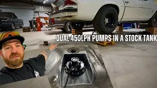 Ls Swapped Camaro Fuel Tank Mod. Installing A Drop In Dual 450lph Pump In the Stock Tank