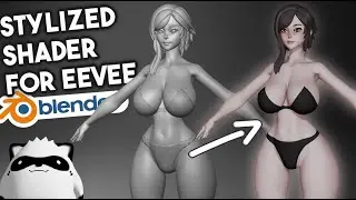 BLENDER SHADER TUTORIAL - BASIC STYLIZED SKIN SHADER USING EEVEE