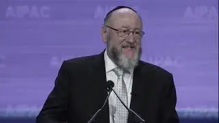Rabbi Ephraim Mirvis at AIPAC: Claims Corbyn government would have been bad for Israel.