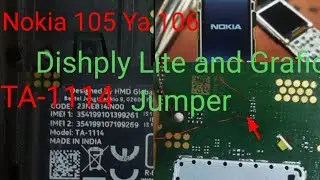 Nokia 106 105 TA1114 Display Lite and White blank Jumper