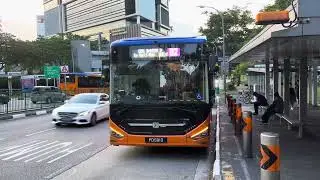 NUS Internal Shuttle - Zhongtong LCK6126EVG N12 (PD581D) on NUS Bus D2 departing Bus Stop 18339