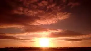 Evening clouds forming and dissolving.