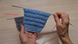 Узор из резинки, объемный и красивый.