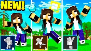 noob Girl LOVES New Minecraft Emotes!