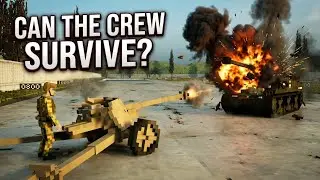 🛠️ Testing Pak 40 against WW2 US Tanks – Can the German Anti-Tank Gun Destroy Everything? | Teardow