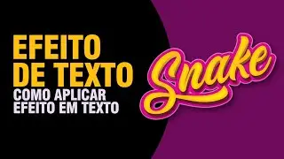 EFEITO DE TEXTO 3D NO COREL DRAW // COREL SNAKE