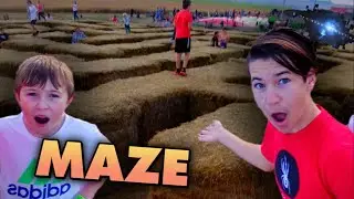 Exploring A Huge CORN MAZE! *LOST*