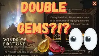 Double Reward Event with Winds of Fortune, Let's Test Normal Gems | Diablo Immortal