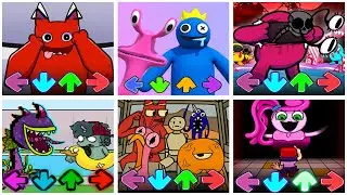FNF Garten Of BanBan, FNF Blue Rainbow Friends, FNF Odd Friend, FNF Fall Guys, FNF Mommytime