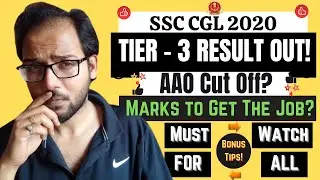 SSC CGL 2020 - AAO Final Cut Off ? Made For SSC {2022}