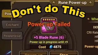 Don't Power-up your Runes | Summoners War Reloaded Update