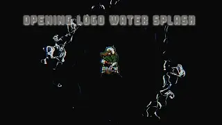 intro logo youtube channel water splash