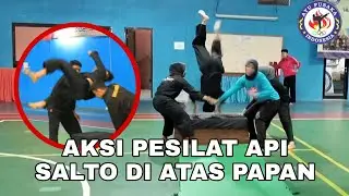 AKSI SERU : ATRAKSI PESILAT API LATIHAN GERAK SENAM LANTAI || Ayu Pusaka Indonesia