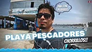 Un día en la PLAYA PESCADORES de Chorrillos , Perú 🇵🇪| Pan con Pejerrey y más🐟🏊