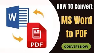 How to Convert Word Document to PDF File | DOCX into PDF Converter