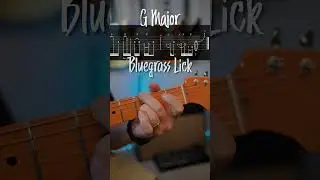 G Major Bluegrass Guitar Lick with Tab