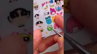 Sabías que puedes crear tus propios Sticker❓#nailart #manicure  #gelpolishart #nailartforshortnails