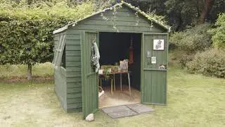 How to paint a garden office