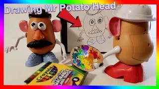 Drawing Mr. Potato Head and Mrs. Potato head from Toy story!