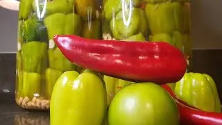 ФАРШИРОВАННЫЕ ПЕРЦЫ НА ЗИМУ. ТУРЕЦКИЙ РЕЦЕПТ.
