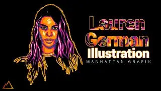 Lauren German Illustration #2 SHADİNG  - (How to create Vector Art / Vexel Art on Illustrator CC)