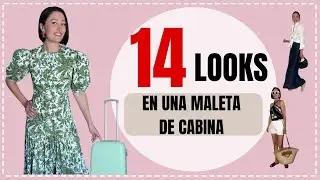 14 LOOKS con ESTILO en una maleta de cabina I Ideas de OUTFITS para ir de vacaciones #modamujer